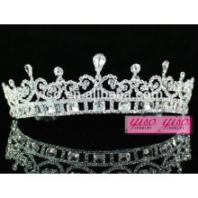 Chica de belleza para niños real diamante corona tiara y scepter